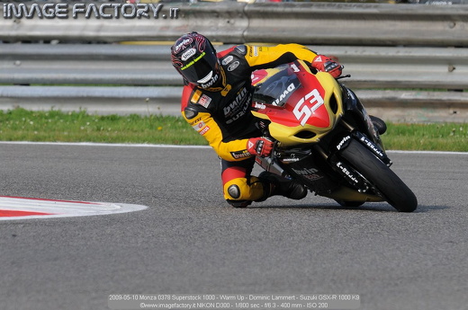 2009-05-10 Monza 0378 Superstock 1000 - Warm Up - Dominic Lammert - Suzuki GSX-R 1000 K9